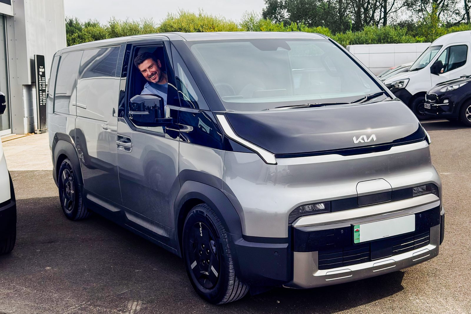 The van that delivers picture framing in Tenby and across Wales